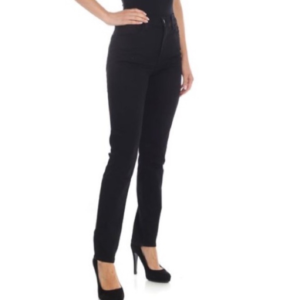 J Brand Ruby 30 high rise Cigarette Leg Jean in Vanity fits black